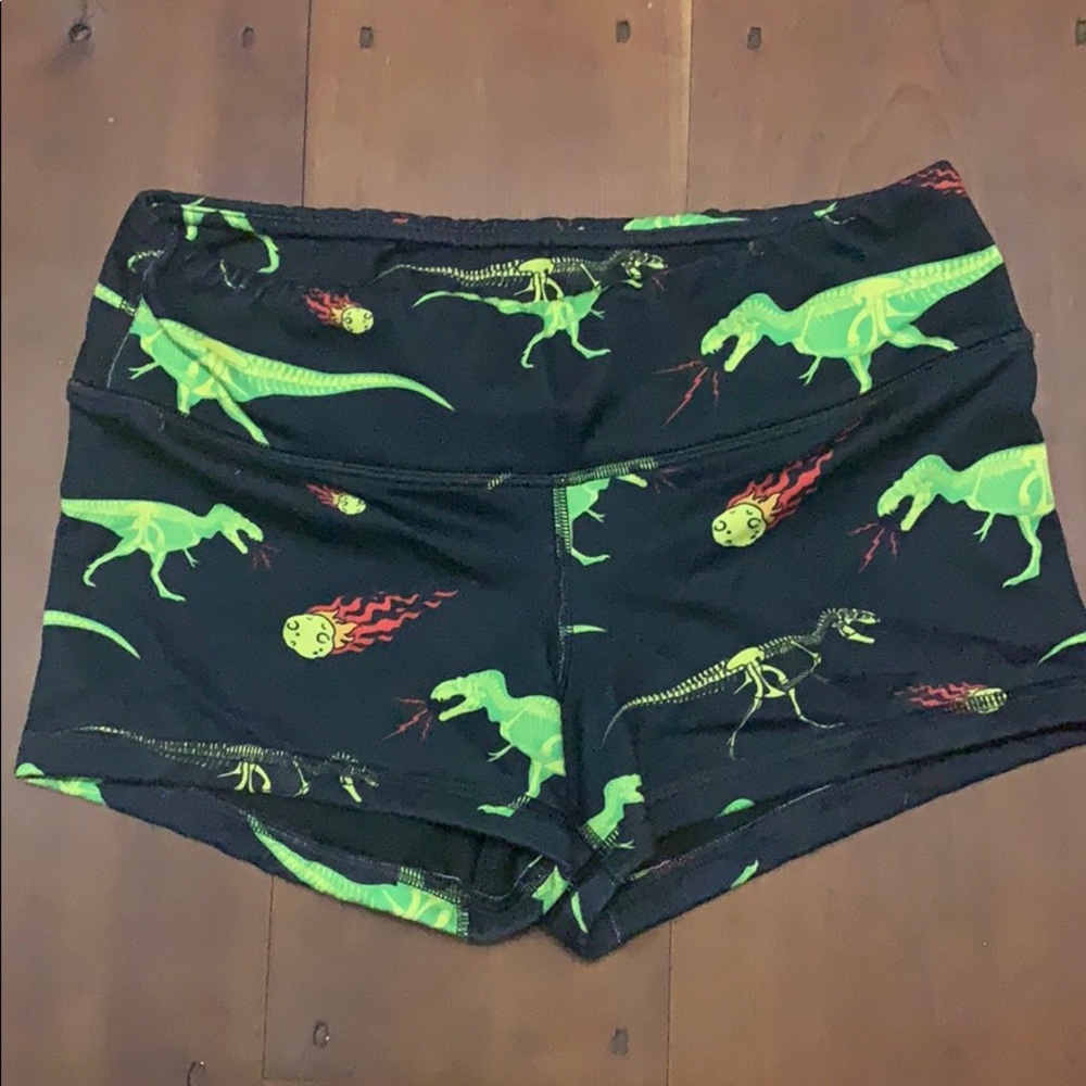 Fleo signature shorts - dinosaur print